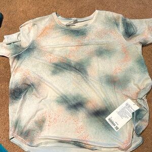 Lululemon high neck run and train tee